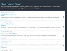 Tablet Screenshot of kristenziman.com